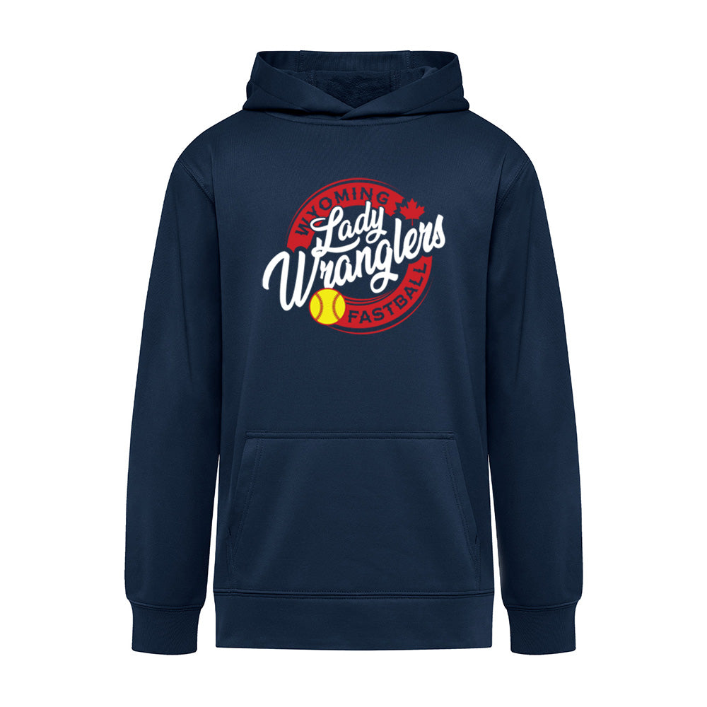 Wyoming Lady Wranglers Youth Essential Performance Hoodie