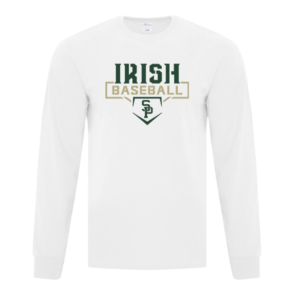 St. Pats Baseball Adult Everday Cotton Long Sleeve T-Shirt