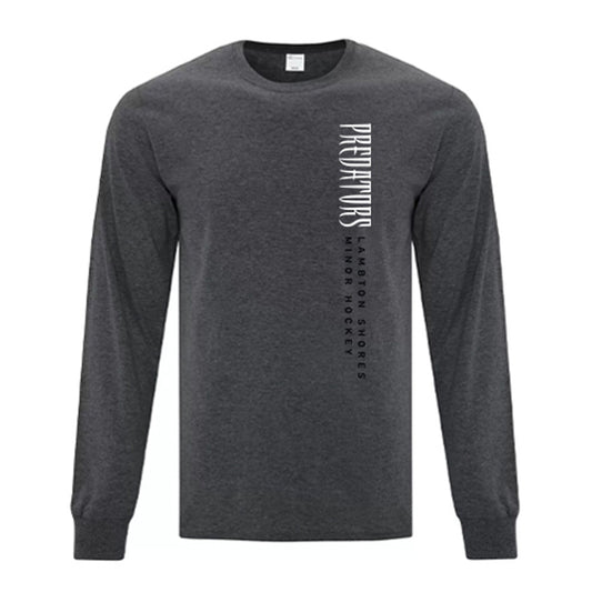 Lambton Shores Predators Adult Everday Cotton Long Sleeve T-Shirt