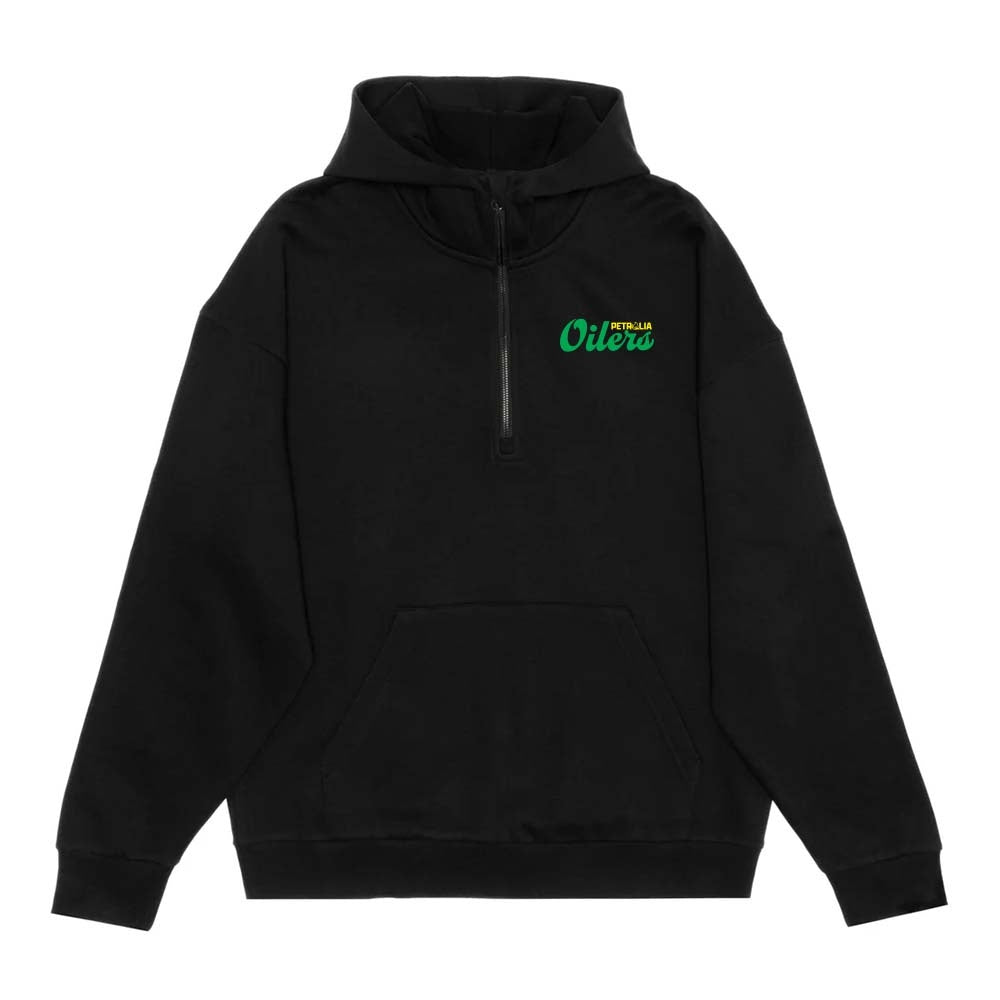 Petrolia Minor Hockey Adult Drop Shoulder 1/2 Zip Hoodie