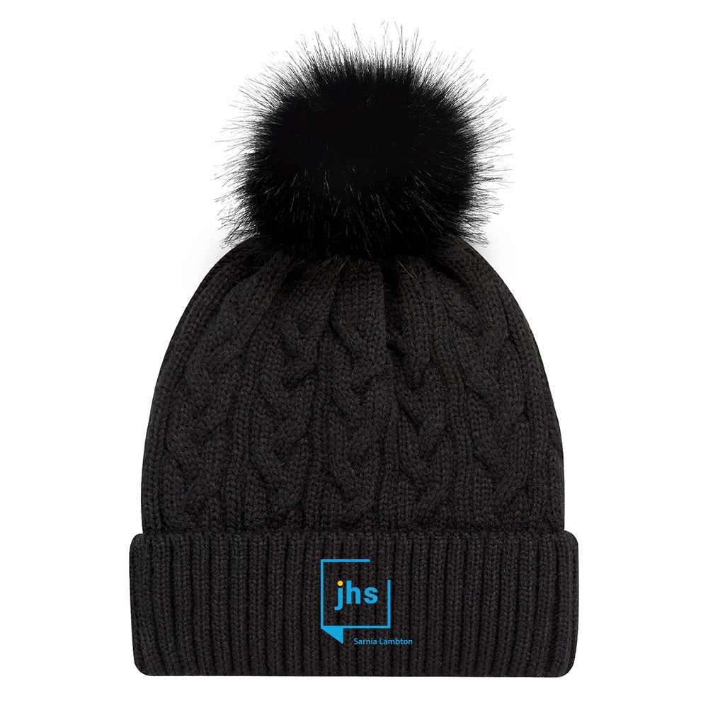 John Howard Society Faux Fur Pom Pom Cuff Toque