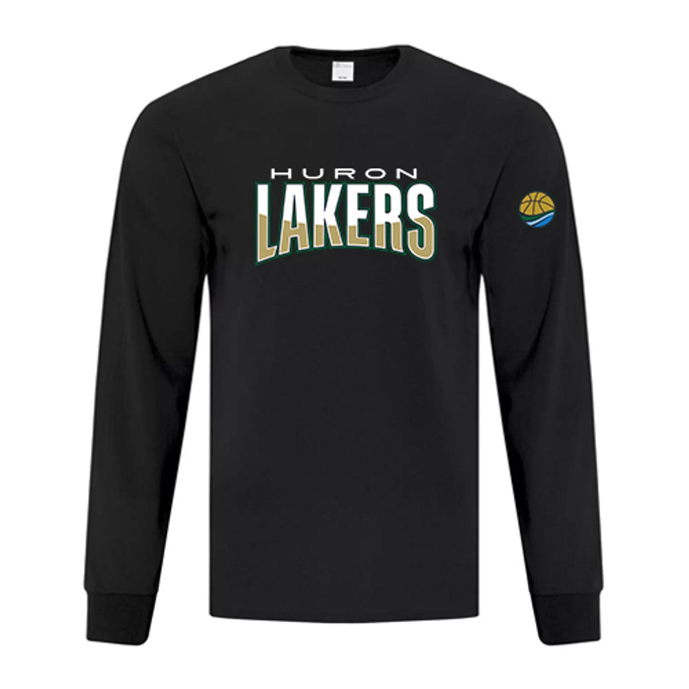 Huron Lakers Adult Everday Cotton Long Sleeve T-Shirt