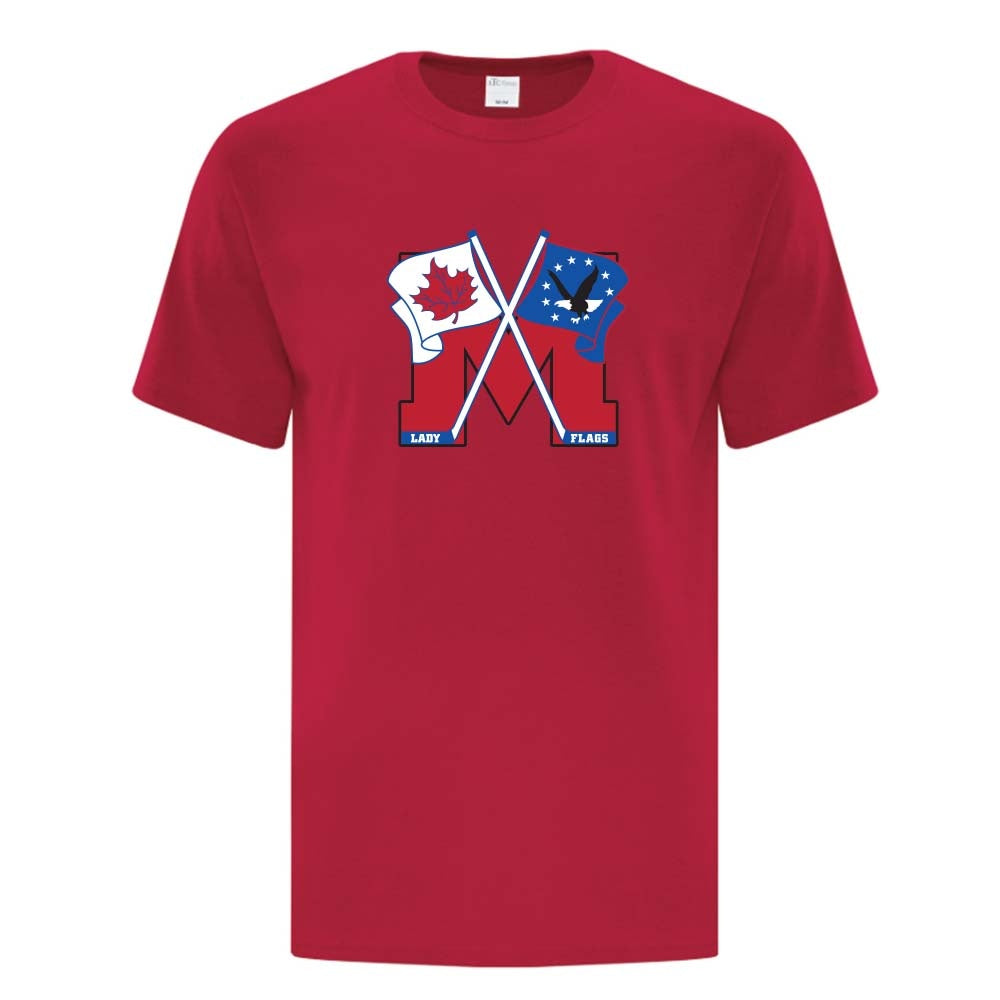 Mooretown Lady Flags Youth Cotton T-Shirt
