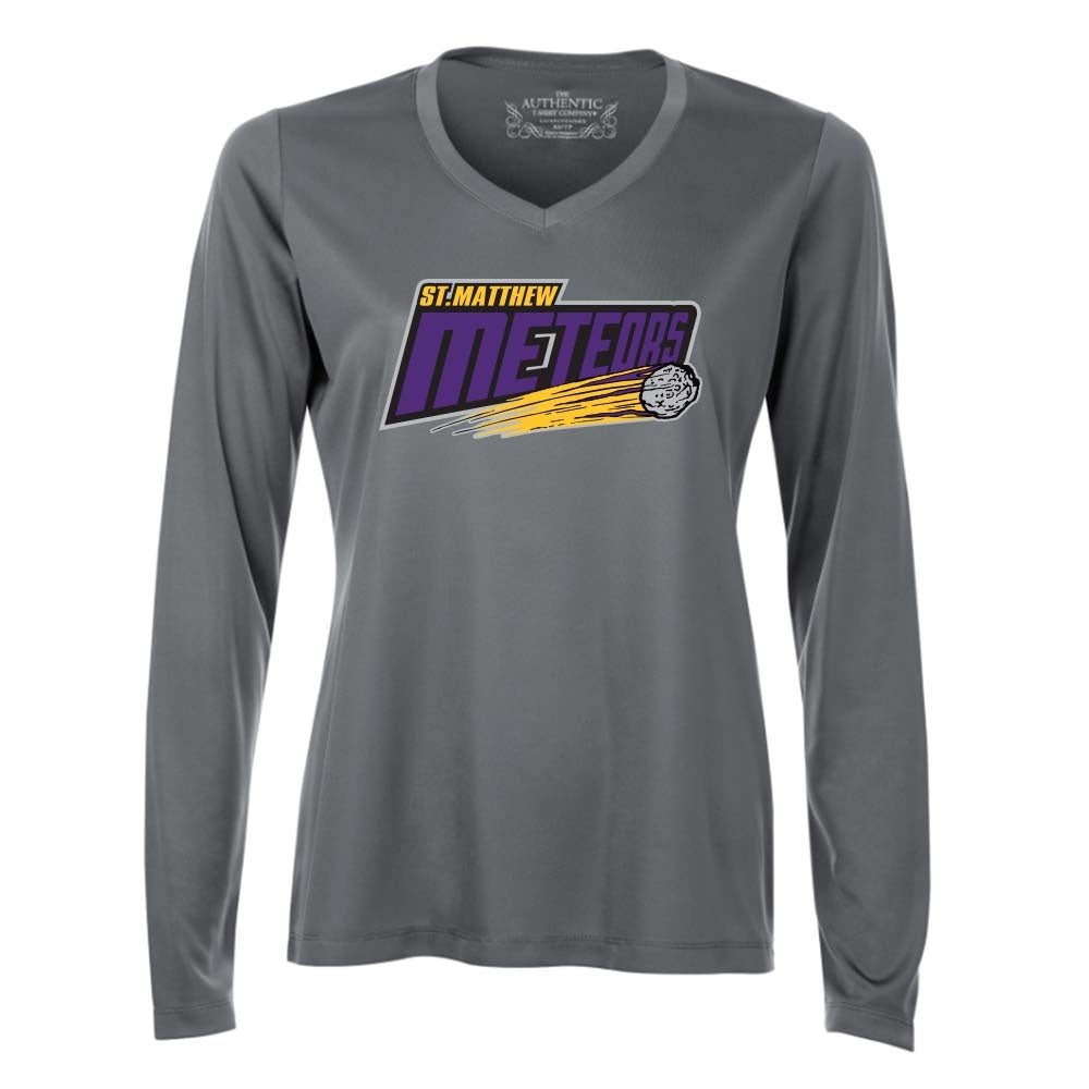 St Matthew Ladies' Pro Team Long Sleeve V-Neck