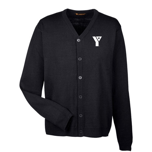 YMCA Staff Adult Pilbloc™ V-Neck Button Cardigan Sweater