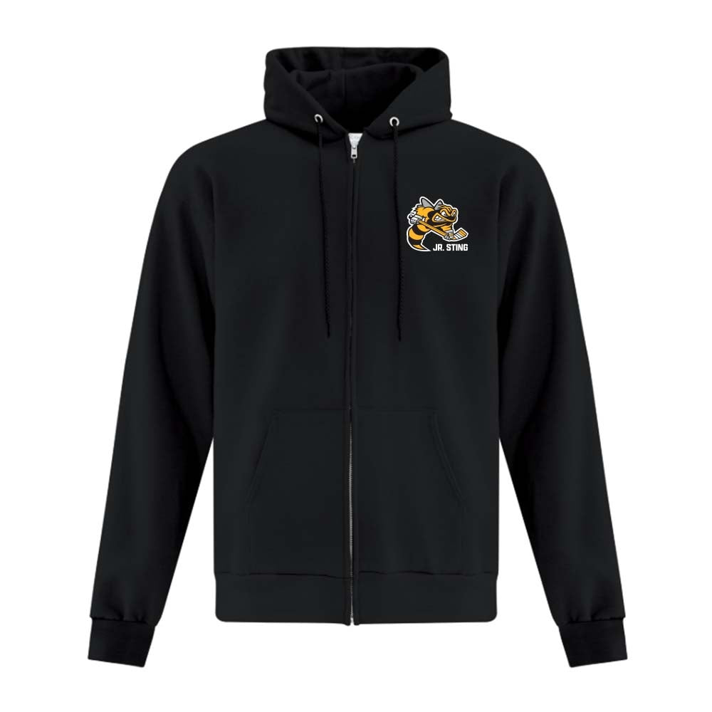 Sarnia Jr Sting Adult Fleece Full Zip Hooded Sweatshirt