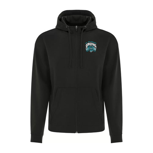 PE McGibbon Staff Adult Game Day Fleece Full Zip Hooded Sweatshirt