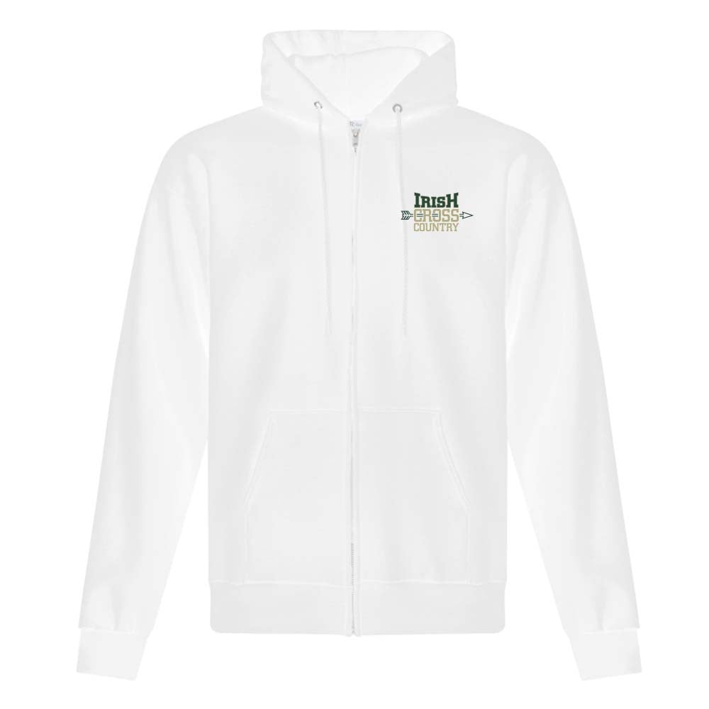 St Pats XC Adult Fleece Full Zip Hooded Sweatshirt