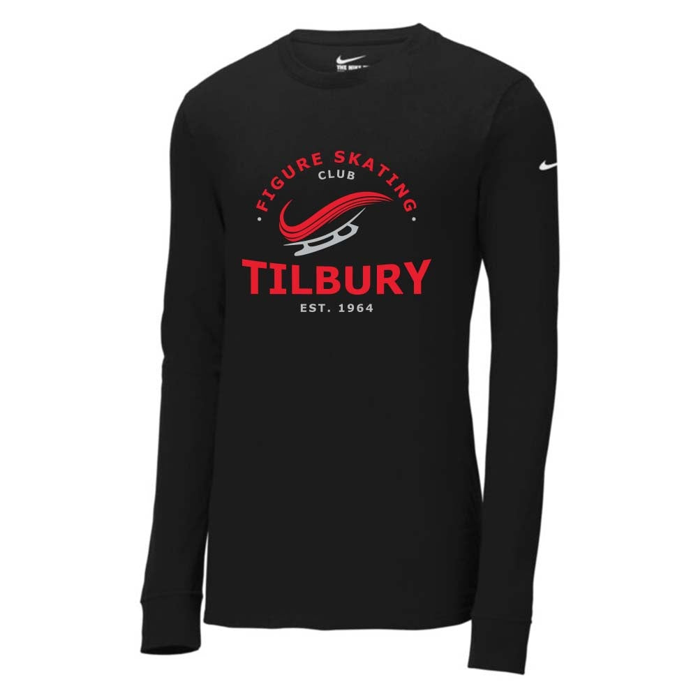 Tilbury Figure Skating Adult Nike Dri-FIT Cotton/Poly Long Sleeve (Alt. Logo)
