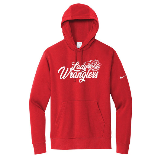 Wyoming Lady Wranglers Adult Nike Fleece Hooded Sweatshirt