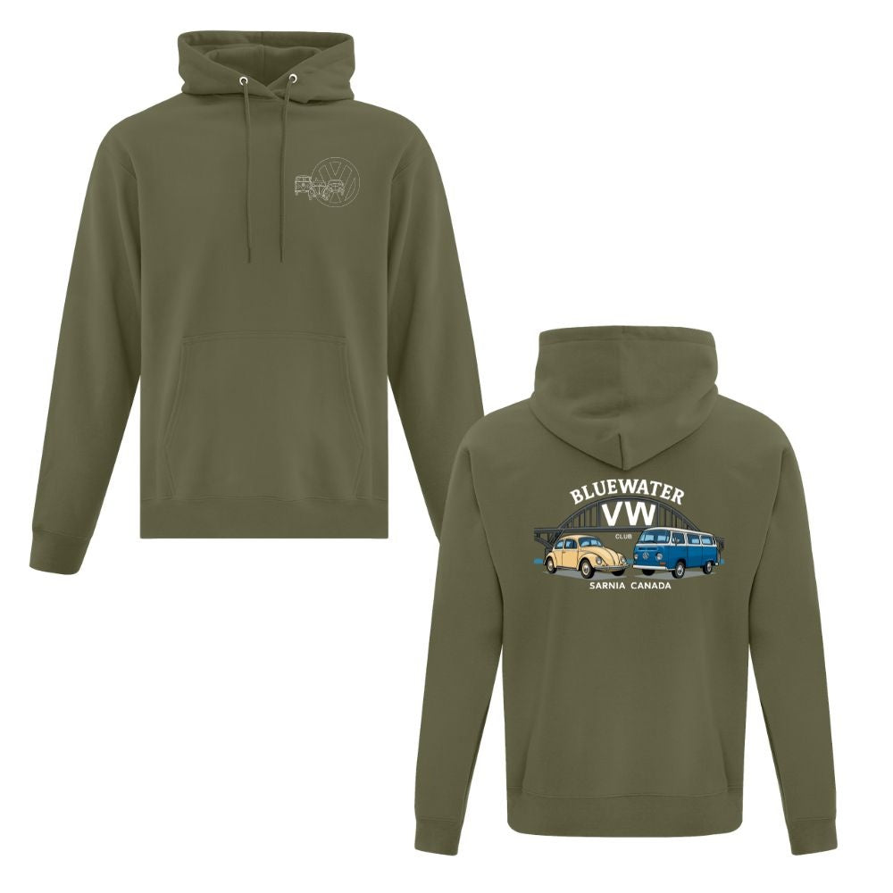 Bluewater Volkswagen Club Adult Fleece Hooded Sweatshirt