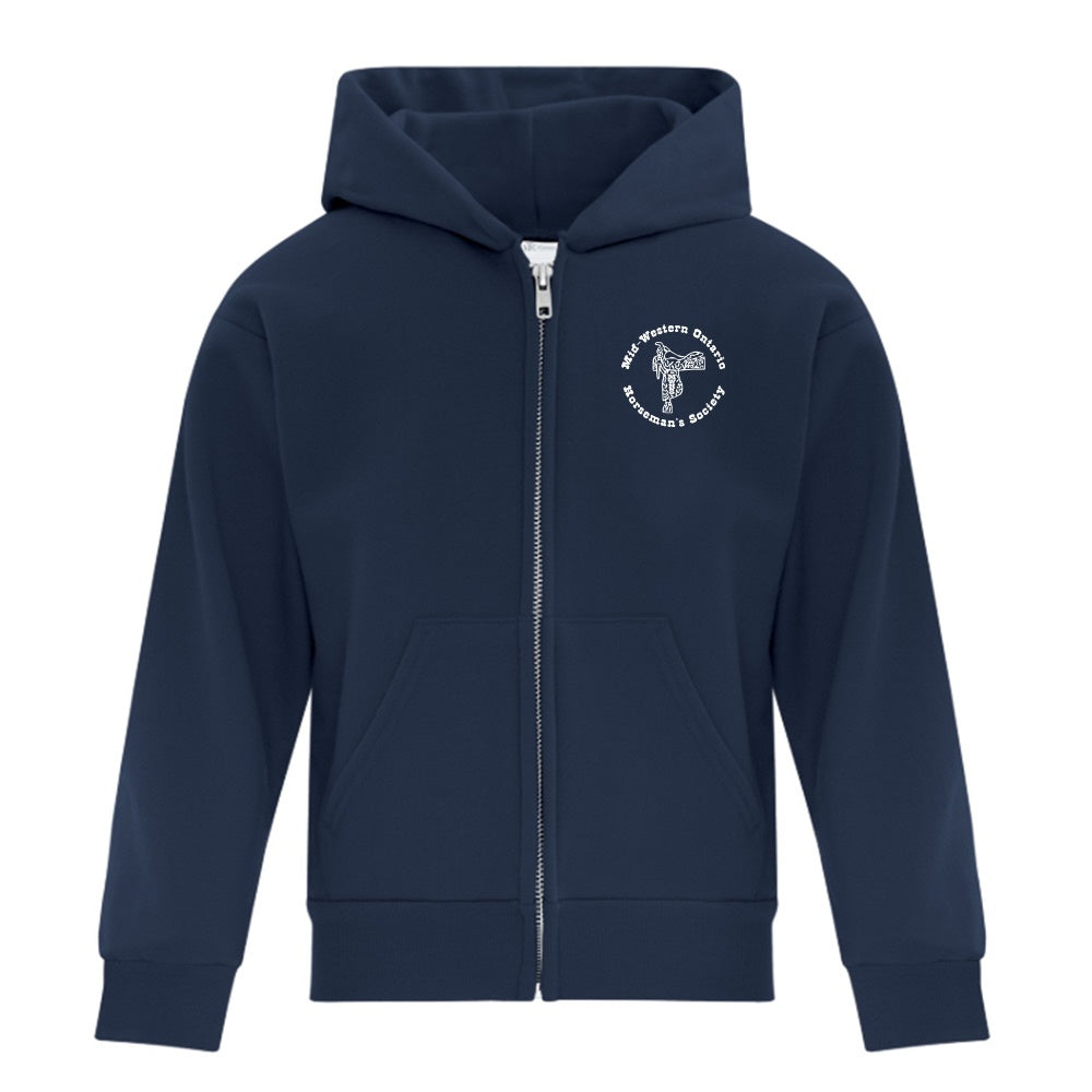 MWHS Youth Fleece Full Zip Hooded Sweatshirt