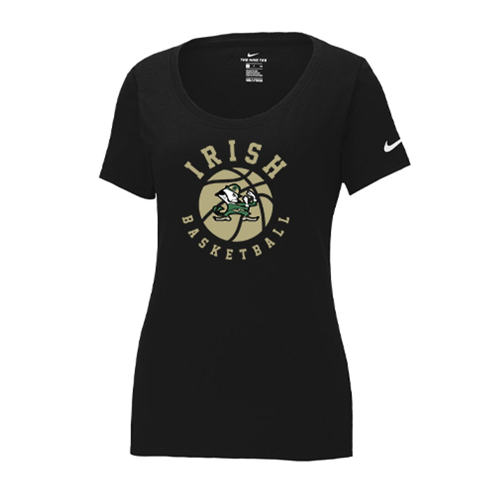 St Pats Basketball Ladies' Nike Dri-FIT Cotton/Poly Scoop Neck Tee