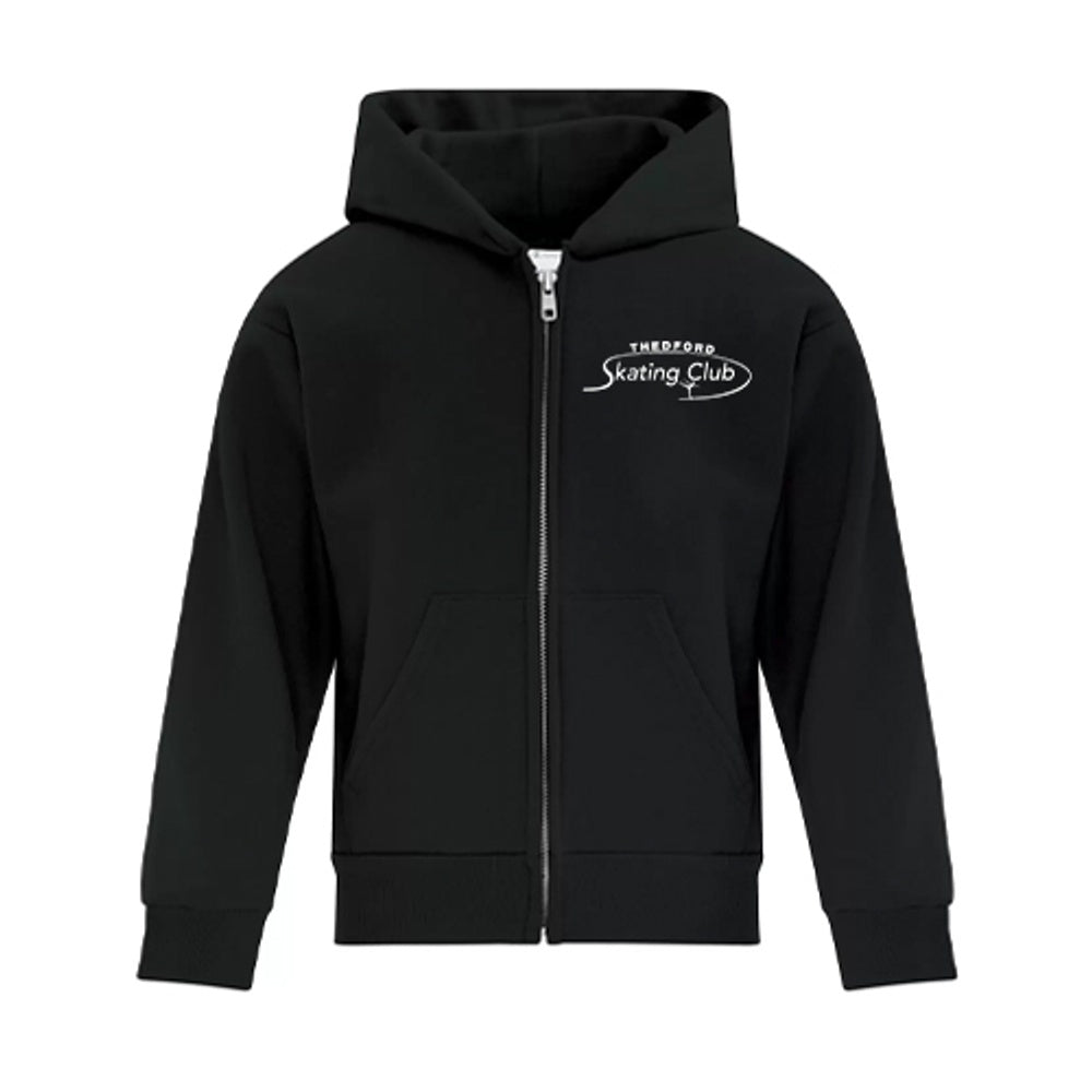 Thedford Skating Club Youth Everyday Fleece Full Zip Hooded Sweatshirt