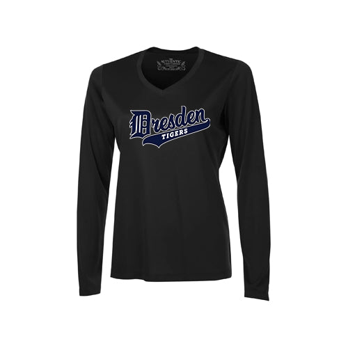 Dresden Minor Baseball Ladies' Pro Team Long Sleeve V-Neck