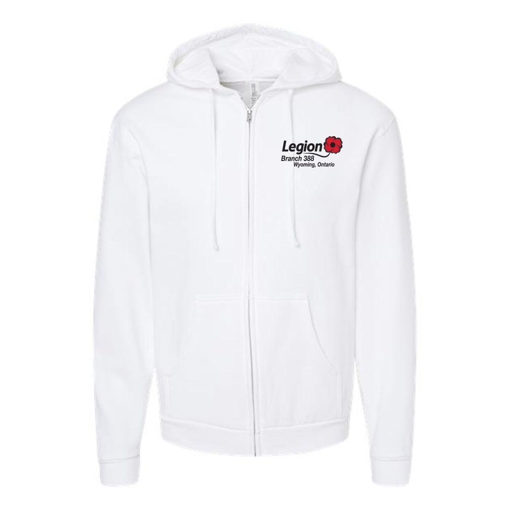 Wyoming Legion Branch 388 Adult Zipper Fleece Hoodie