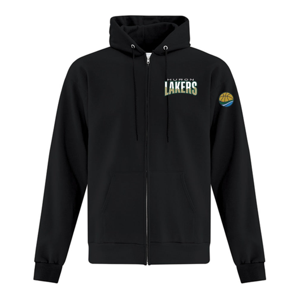 Huron Lakers Adult Everyday Fleece Full Zip Hooded Sweatshirt
