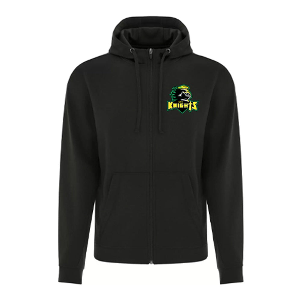 Queen Elizabeth II Sarnia Staff Adult Game Day Fleece Full Zip Hooded Sweatshirt