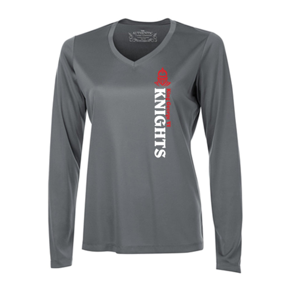 King George Ladies' Pro Team Long Sleeve V-Neck T-Shirt