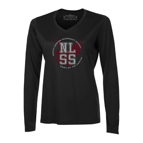 North Lambton Ladies' Pro Team Long Sleeve V-Neck Tee