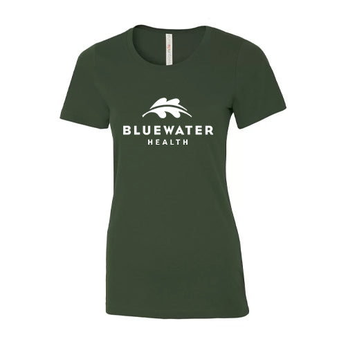 Bluewater Health Ladies' Eurospun® Ring Spun Tee
