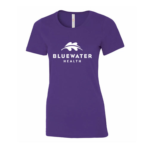 Bluewater Health Ladies' Eurospun® Ring Spun Tee