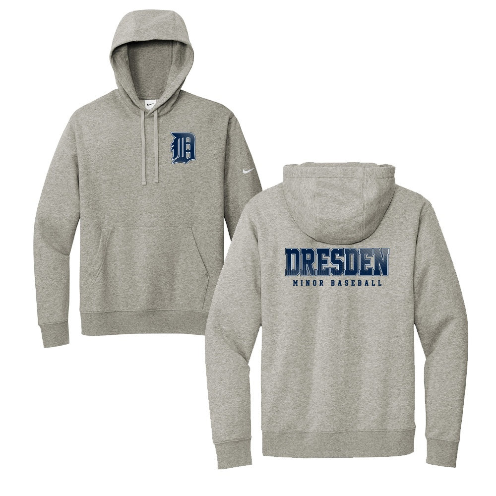 Dresden Minor Baseball Adult Nike Fleece Sleeve Swoosh Pullover Hoodie