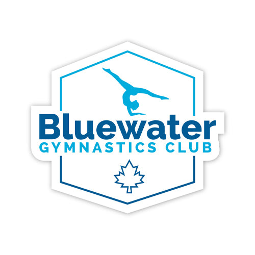 Bluewater Gymnastics 5" Vinyl Sicker