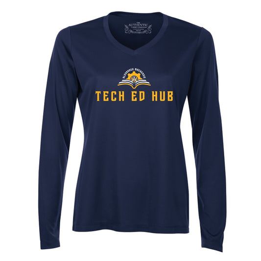 Technological Education Hub Ladies' Pro Team Long Sleeve V-Neck