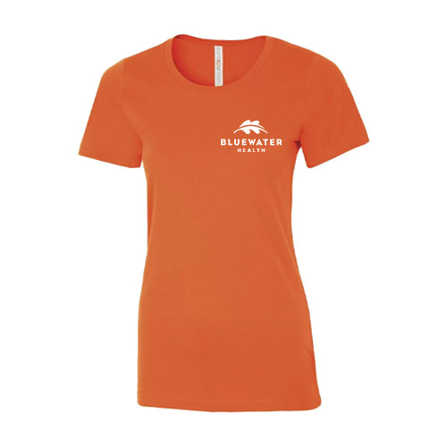 Bluewater Health Ladies' Eurospun® Ring Spun Tee