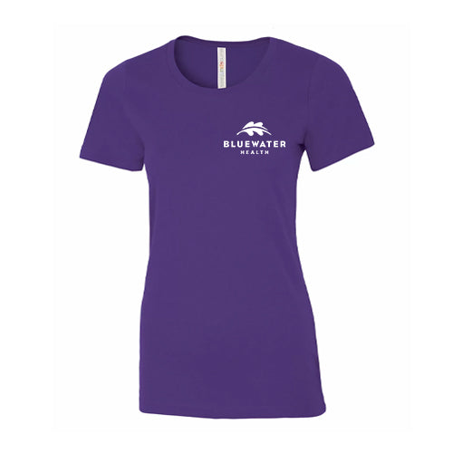 Bluewater Health Ladies' Eurospun® Ring Spun Tee