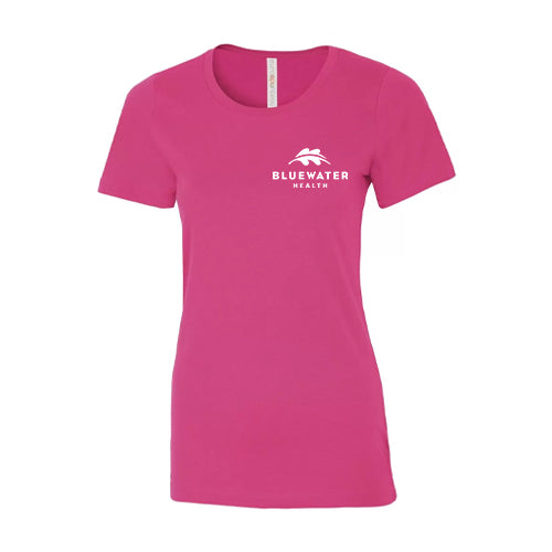 Bluewater Health Ladies' Eurospun® Ring Spun Tee
