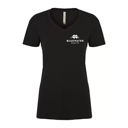 Bluewater Health Ladies' Eurospun® Ring Spun V-Neck Tee
