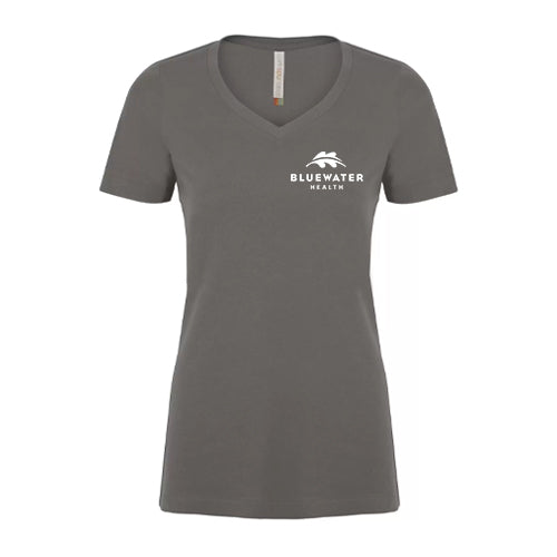 Bluewater Health Ladies' Eurospun® Ring Spun V-Neck Tee