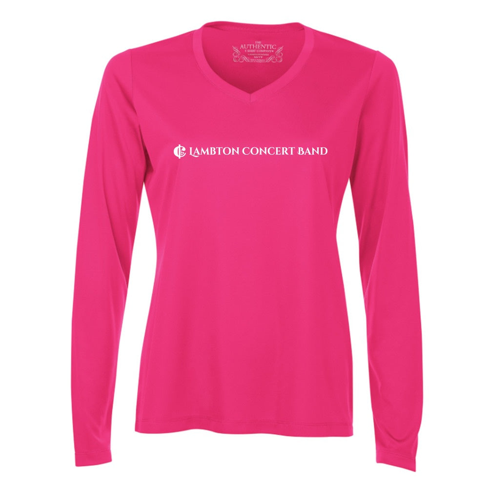 Lambton Concert Band Ladies' Pro Team Long Sleeve V-Neck