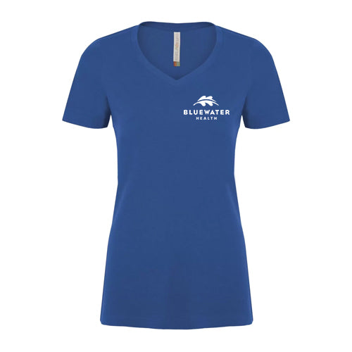 Bluewater Health Ladies' Eurospun® Ring Spun V-Neck Tee