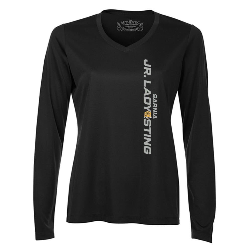 Jr Lady Sting Ladies' Pro Team Long Sleeve V-Neck T-Shirt