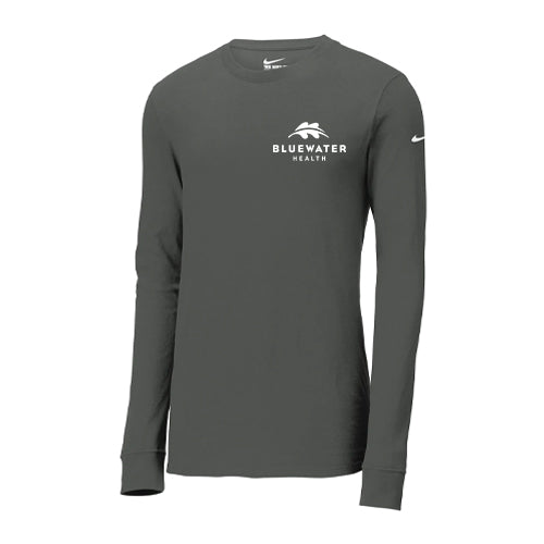 Bluewater Health Adult Nike Dri-Fit Cotton/Poly Long Sleeve Tee