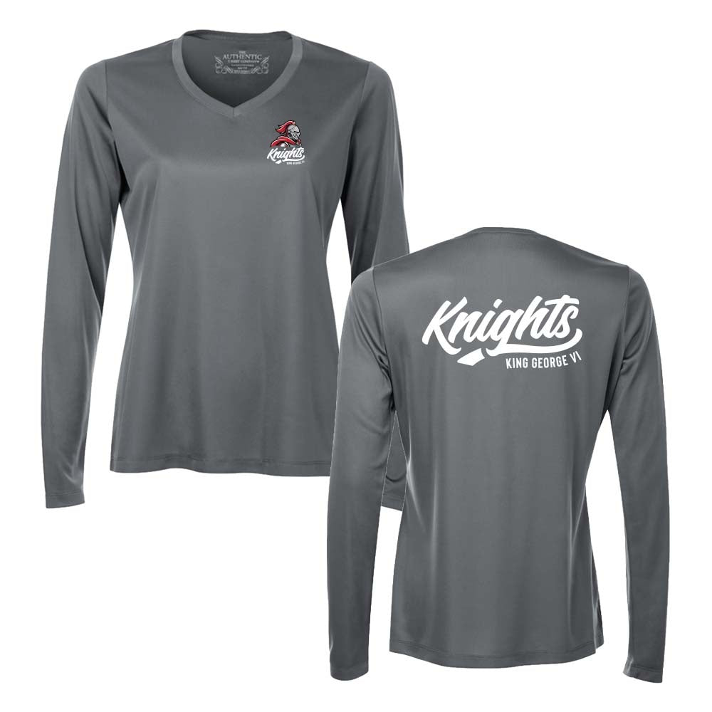 King George Ladies' Pro Team Long Sleeve V-Neck