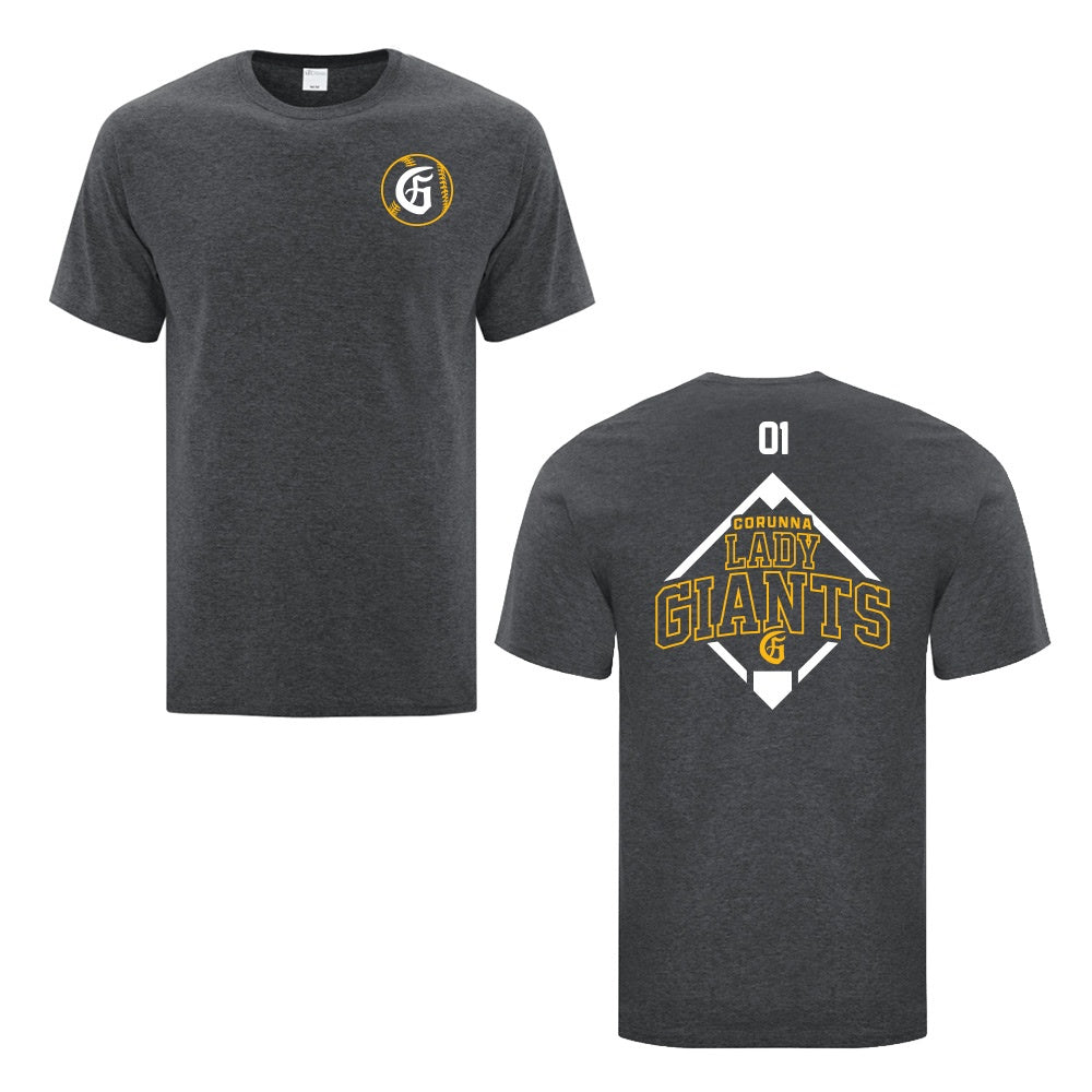 Corunna Lady Giants Youth Cotton T-Shirt
