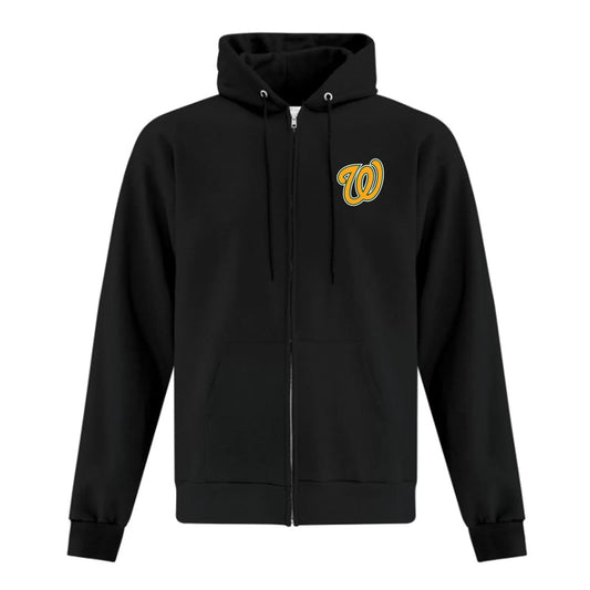 Wallaceburg Minor Baseball Adult Everyday Fleece Full Zip Hooded Sweatshirt
