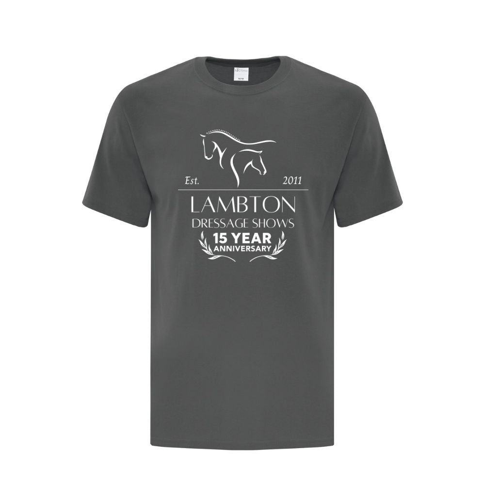 Lambton Dressage Shows Adult Cotton T-Shirt