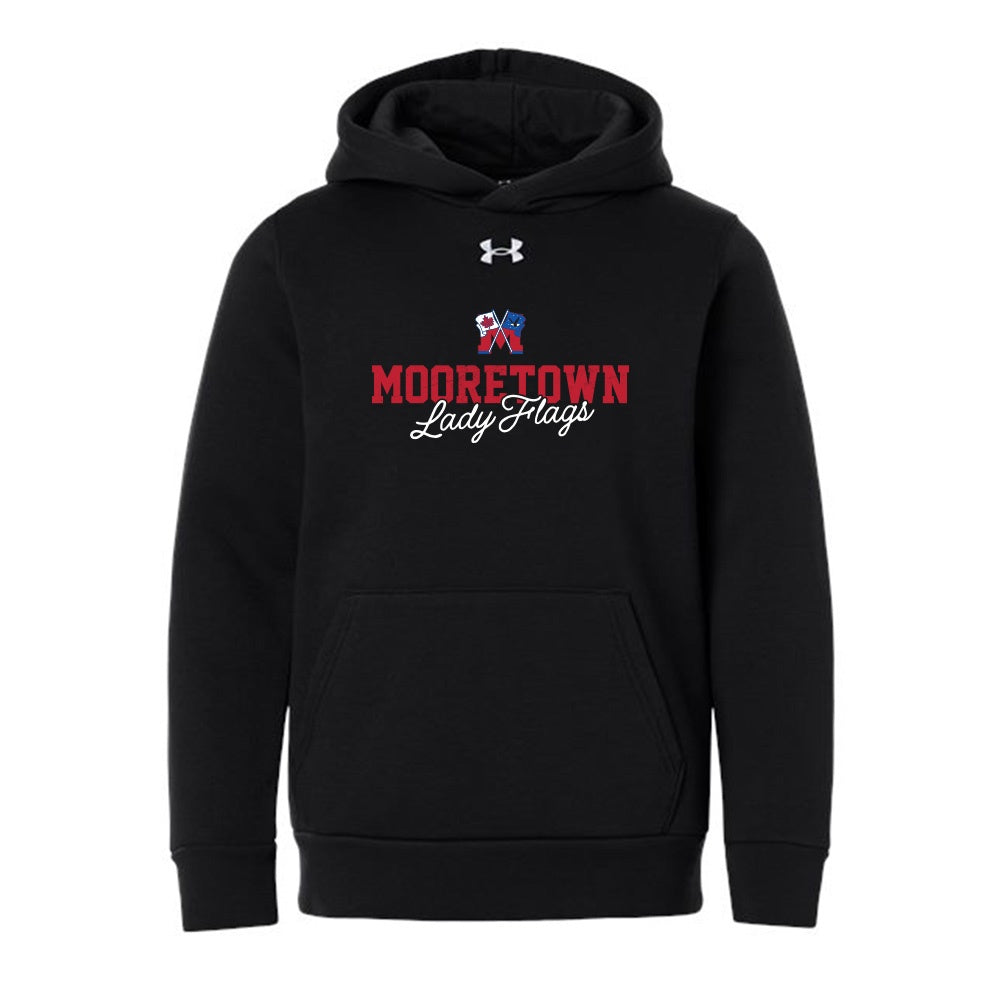 Mooretown Lady Flags Youth Under Armour Team Icon Fleece Hooded Sweatshirt