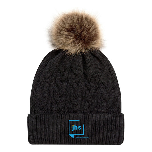 John Howard Society Faux Fur Pom Pom Cuff Toque