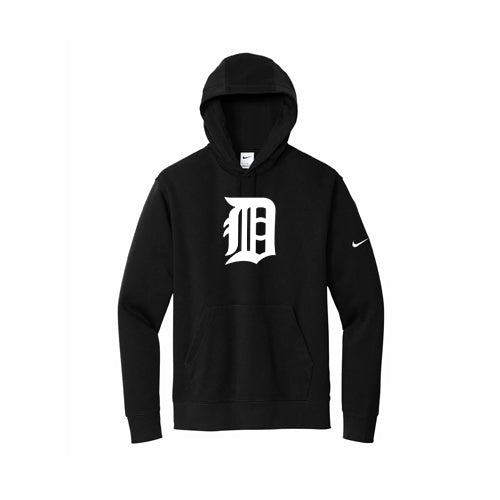 Dresden Minor Baseball Adult Nike Club Fleece Sleeve Swoosh Pullover Hoodie