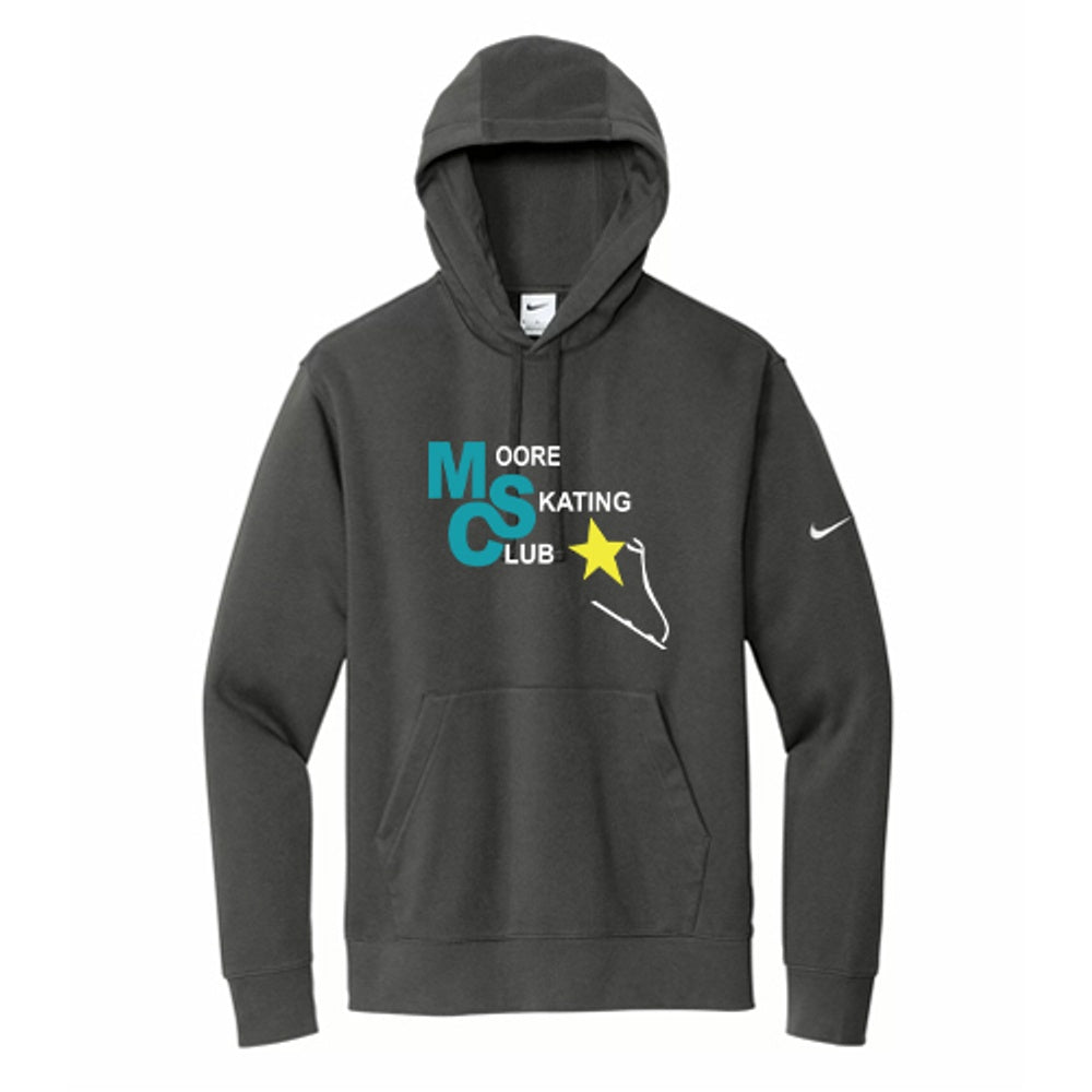 Moore Skate Club Adult Nike Club Fleece Sleeve Swoosh Pullover Hoodie