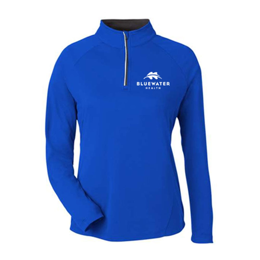 Bluewater Health Ladies' Origin Performance Pique Quarter-Zip Pullover