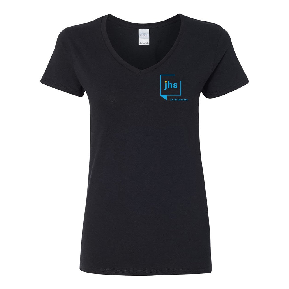 John Howard Society Ladies' Heavy Cotton™ V-Neck T-Shirt