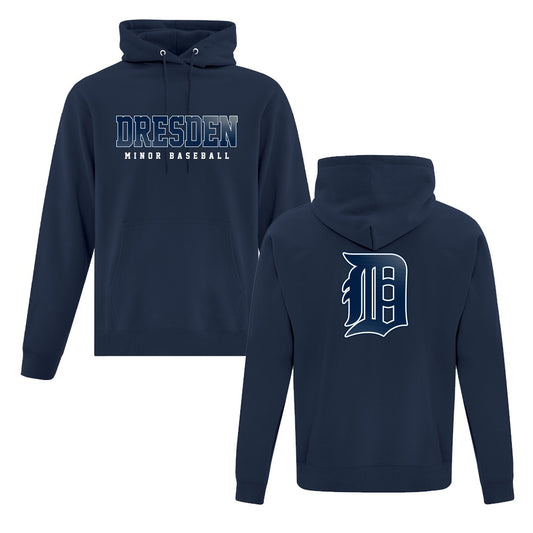 Dresden Minor Baseball Adult Fleece Hooded Sweatshirt