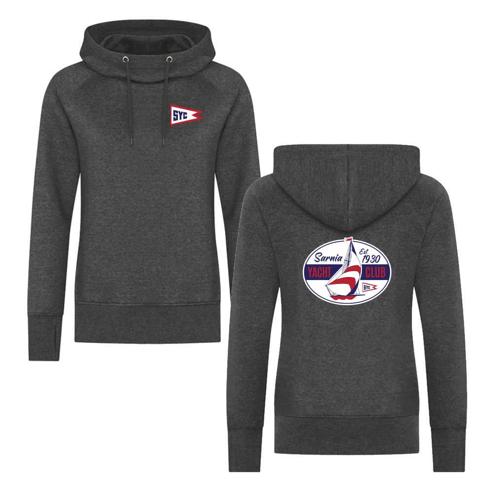 Sarnia Yacht Club Adult ESActive Vintage Ladies Hooded Sweatshirt